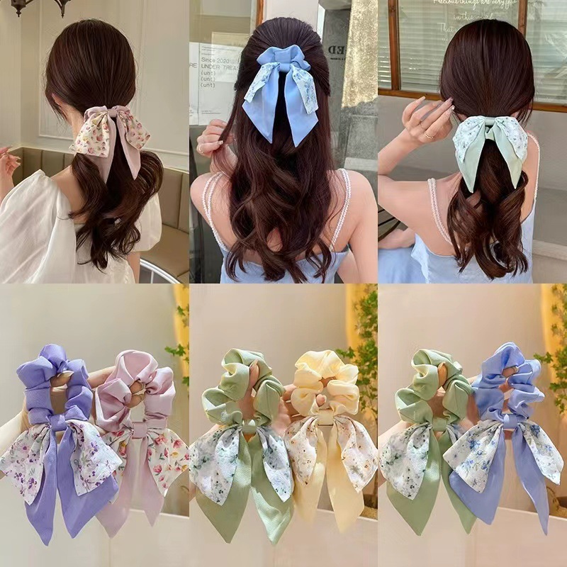 Satin Bow Tie - Tie Hair Bow Headband Headband Small