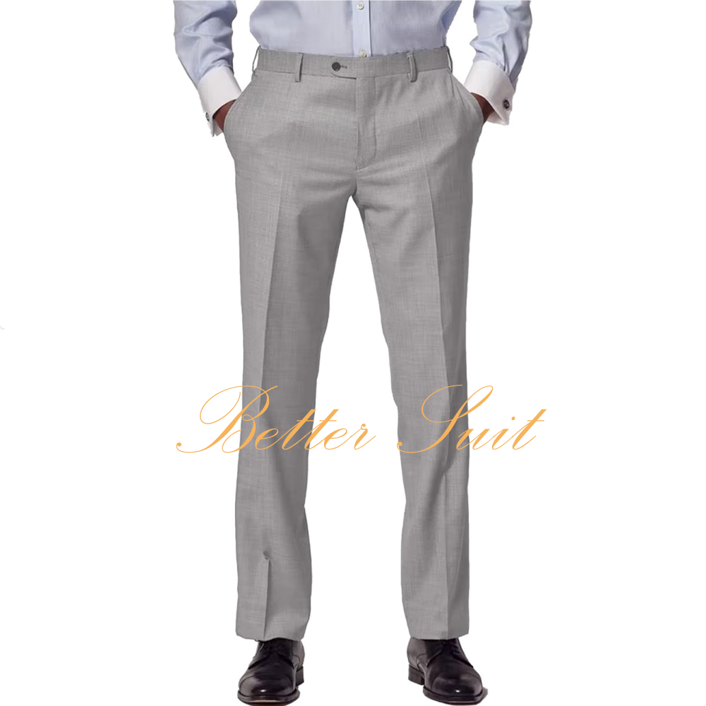 Dress Pant Flat Front - Men's Flat-Front Dress Pants with Expandable