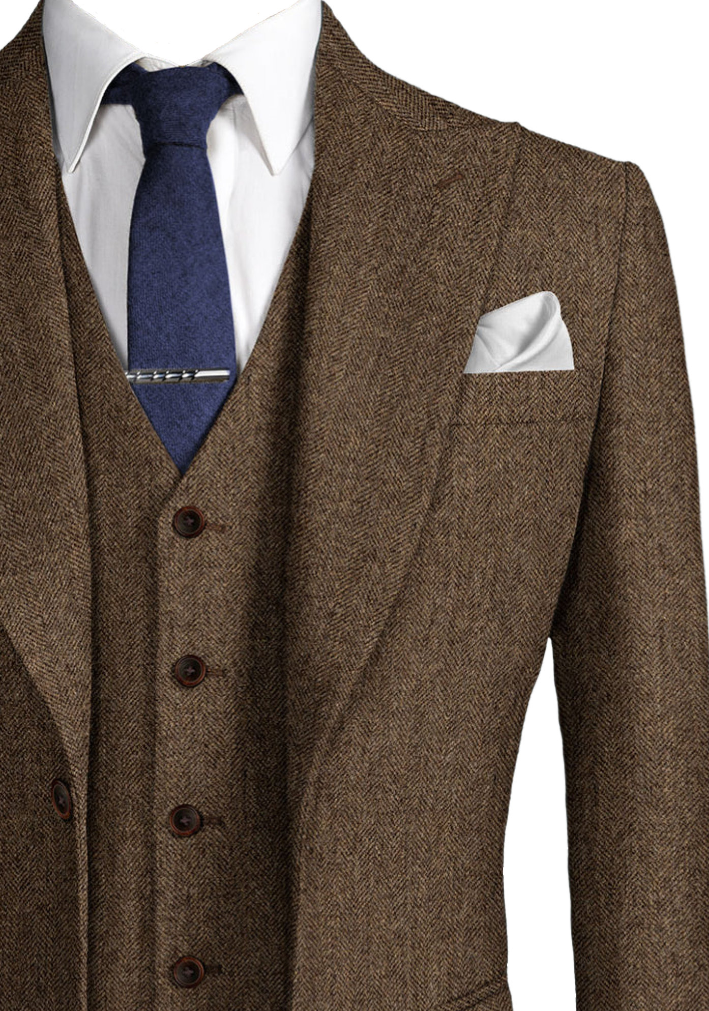 Mens Herringbone Suits 3 Piece - Men'S Formal Wear No Suit ulasan dan harga