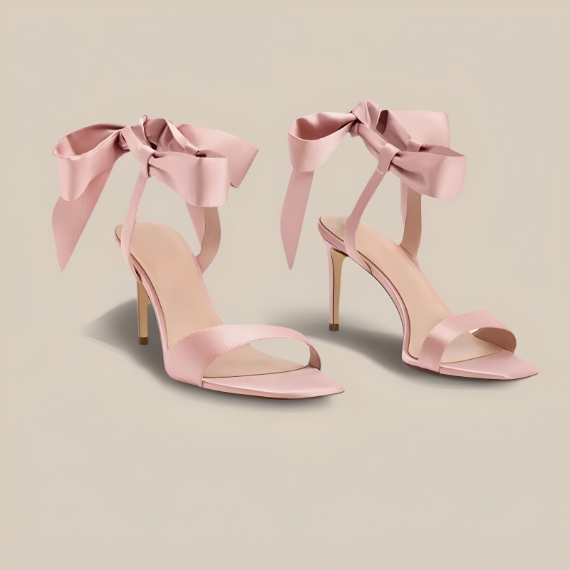 2026 Women's Silver Satin Fabr - Satin Bow Tie ulasan dan harga