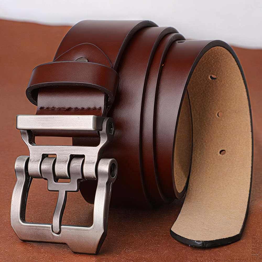 110-165cm Plus Size Men Genuin - Men'S Formal Wear Belt ulasan dan harga