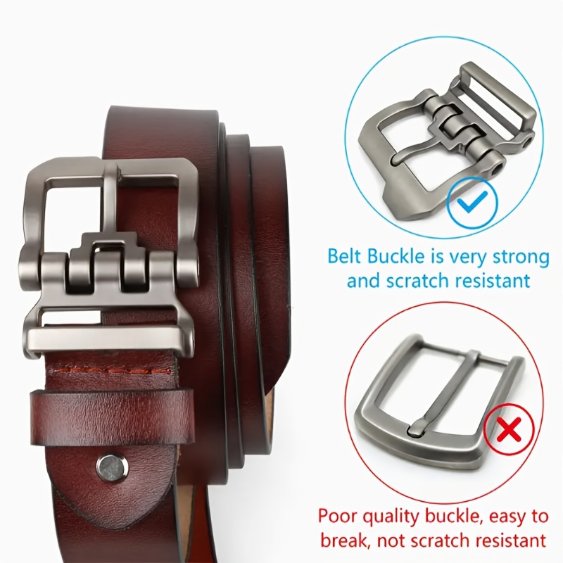 110-165cm Plus Size Men Genuin - Men'S Formal Wear Belt ulasan dan harga