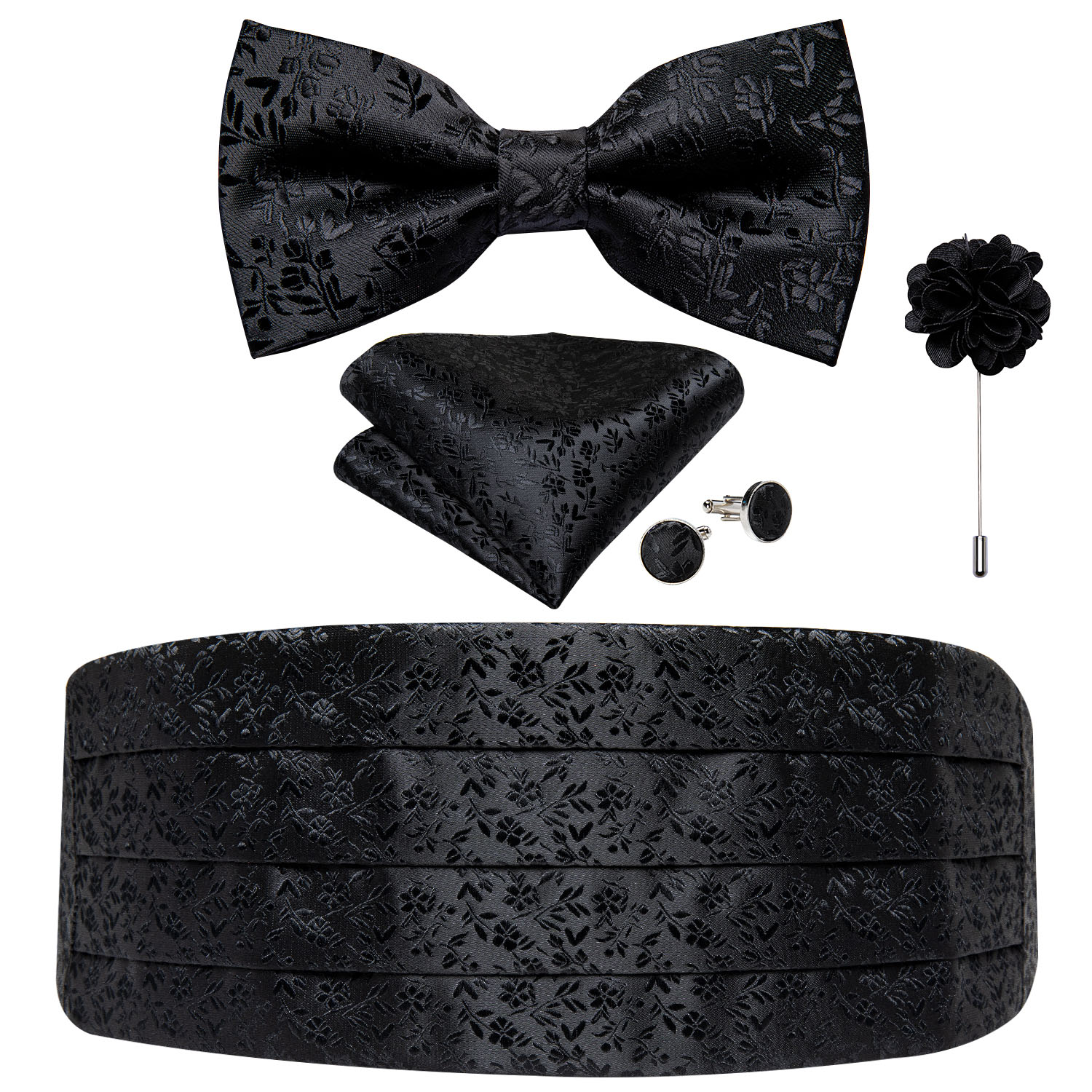 Classic Black Cummerbunds for  - Men'S Formal Wear Belt ulasan dan harga
