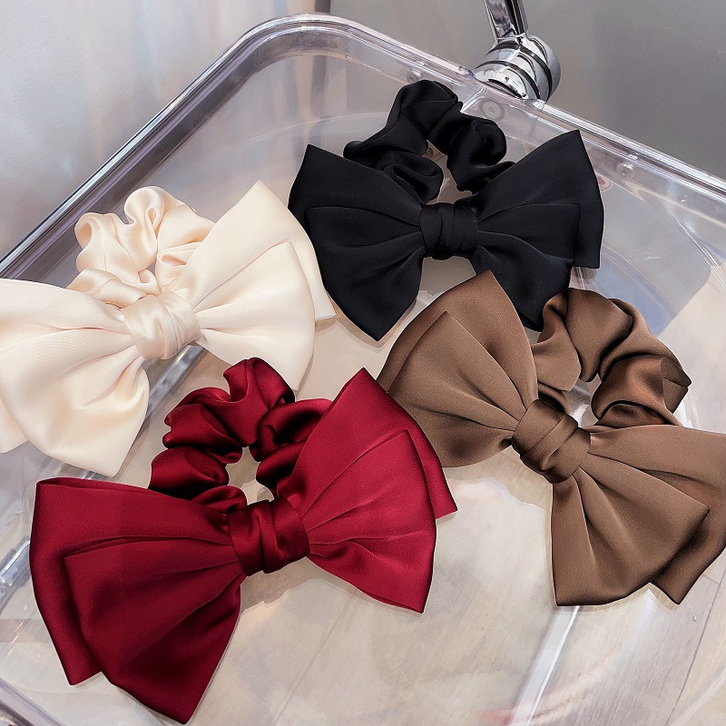 1/2/3/4pcs Satin Large Bow Pon - Satin Bow Tie ulasan dan harga