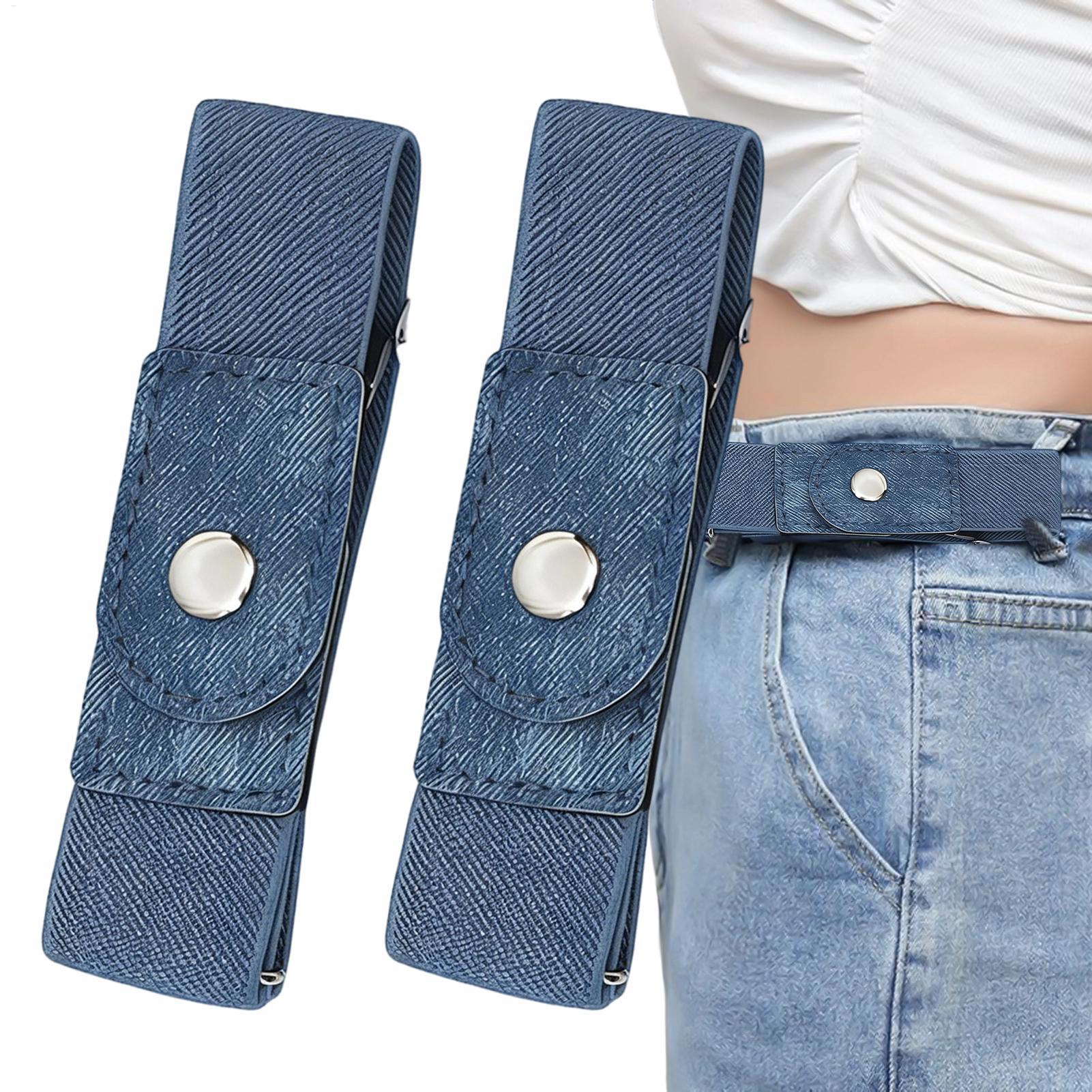 1 Pair No Buckle Belt Women El - Men'S Formal Wear Belt ulasan dan harga