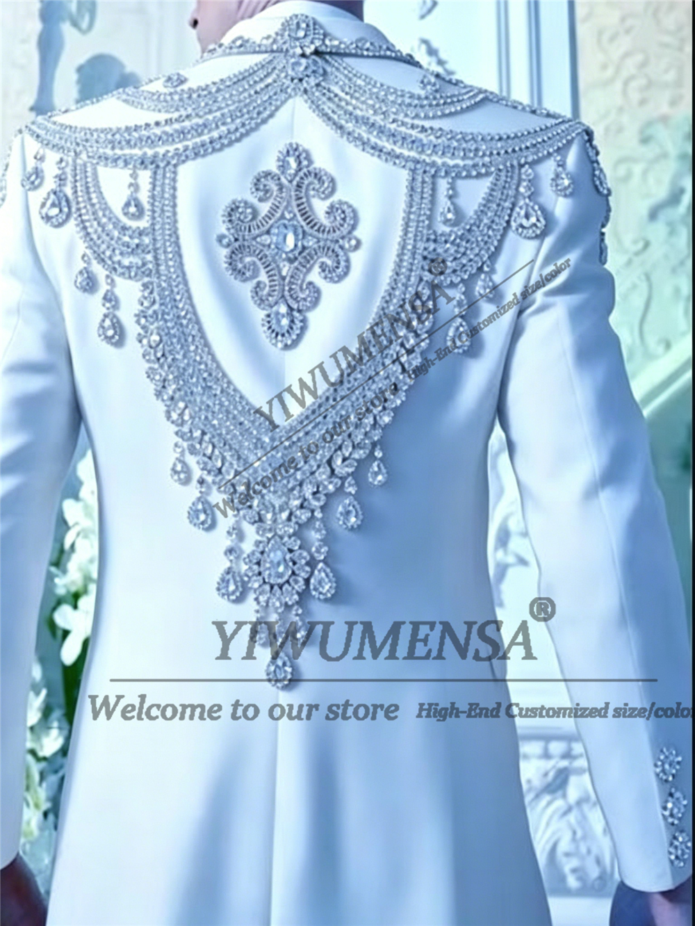 Male Fashion Beading Crystals  - Men'S Formal Wear Attire ulasan dan harga