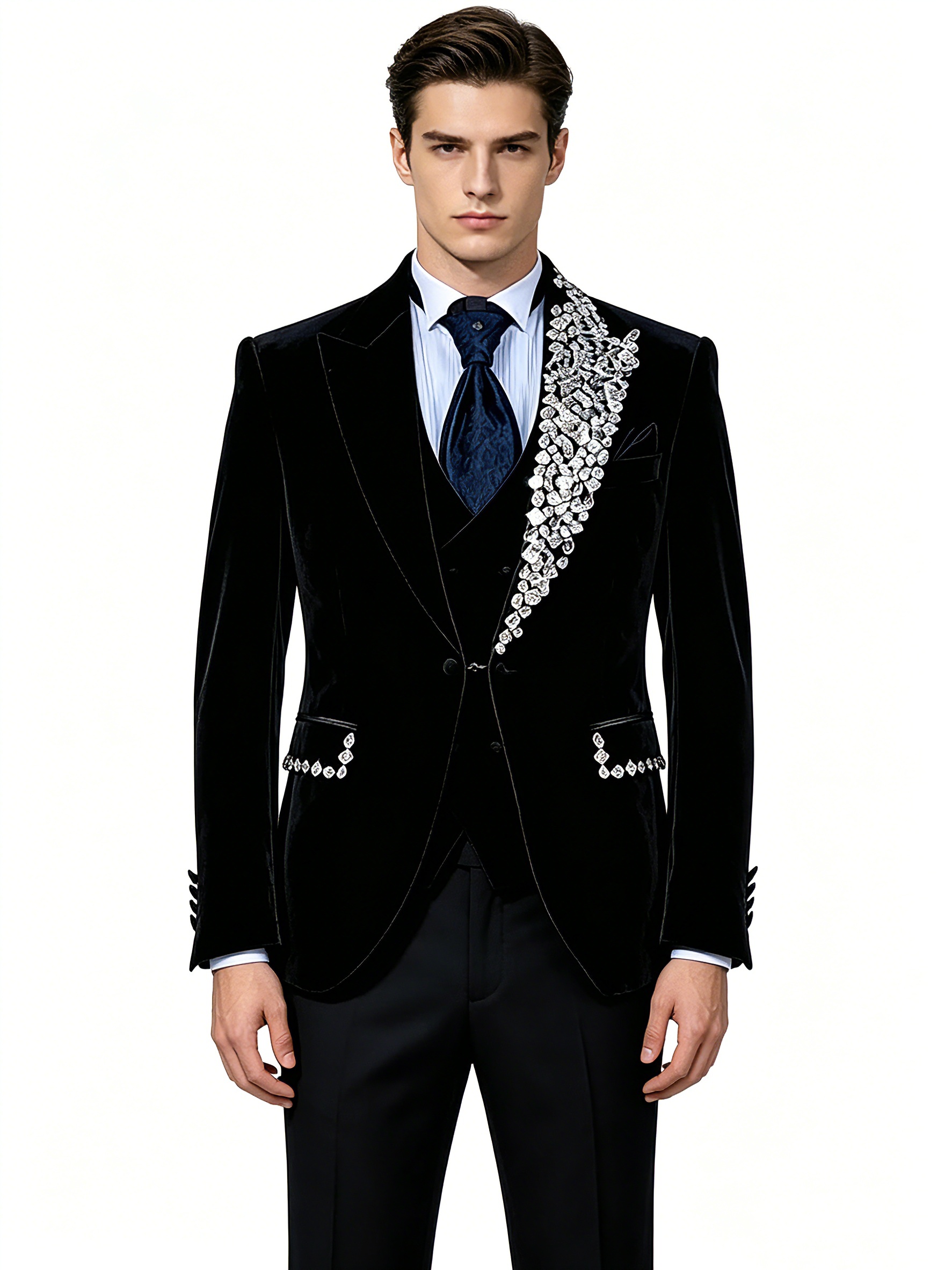 Formal Wedding Tuxedos Velvet  - Men'S Formal Wear No Suit ulasan dan harga