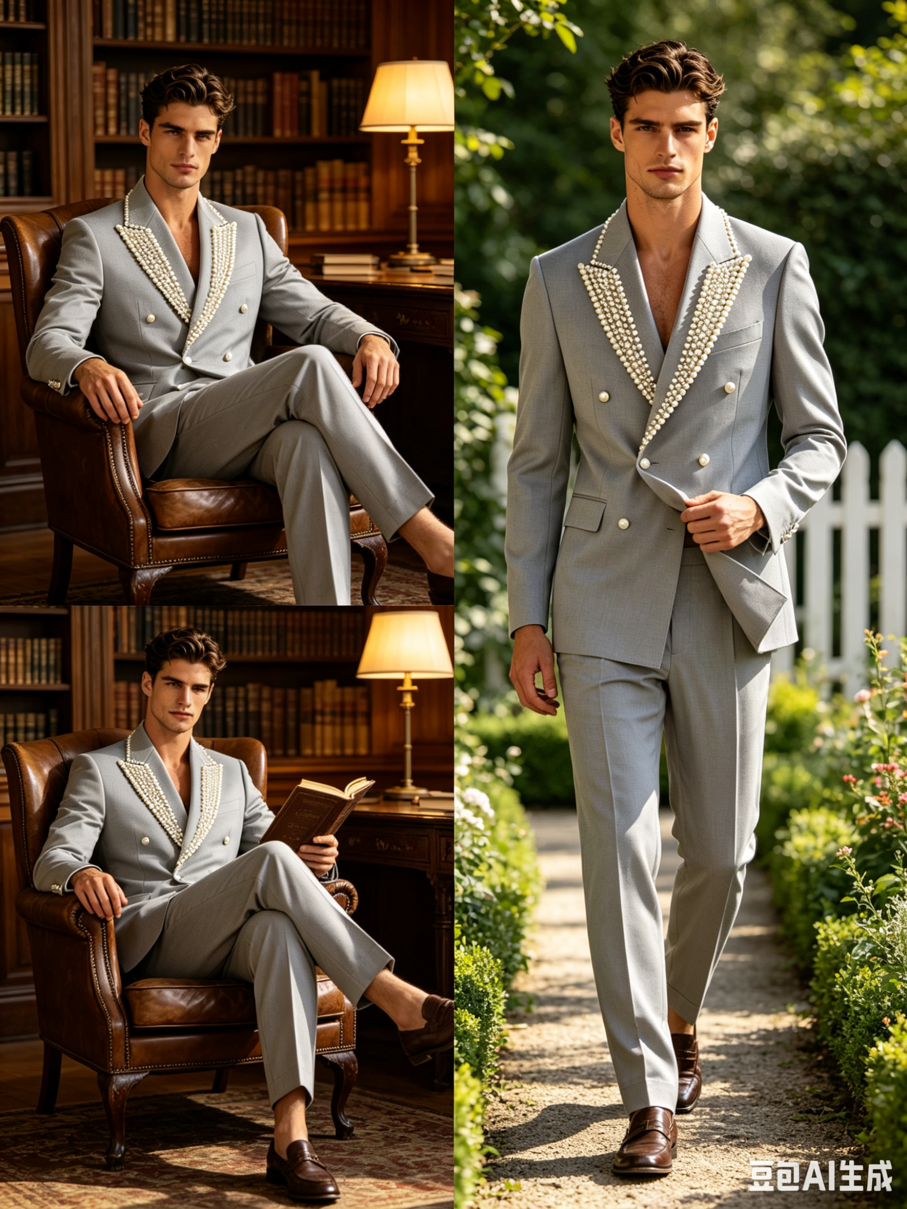 Pearls Men Suit Set 2 Pcs Blaz - Formal Wear Jersey For Men ulasan dan harga