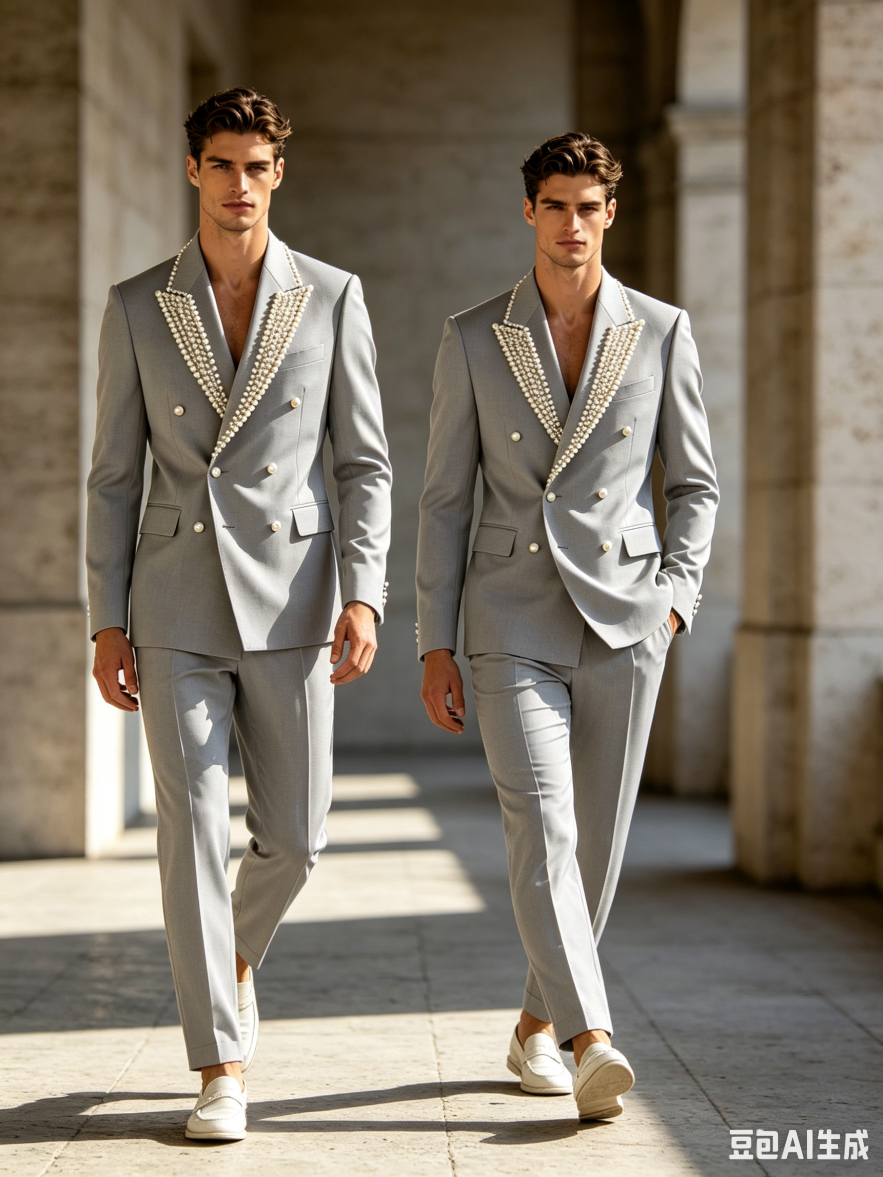 Pearls Men Suit Set 2 Pcs Blaz - Formal Wear Jersey For Men ulasan dan harga