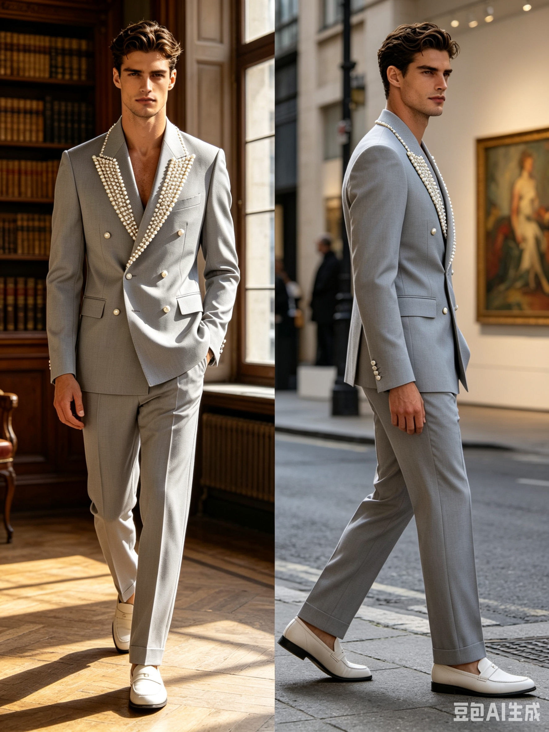 Pearls Men Suit Set 2 Pcs Blaz - Formal Wear Jersey For Men ulasan dan harga