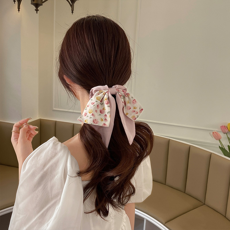 Tie Hair Bow Headband Headband - Satin Bow Tie ulasan dan harga