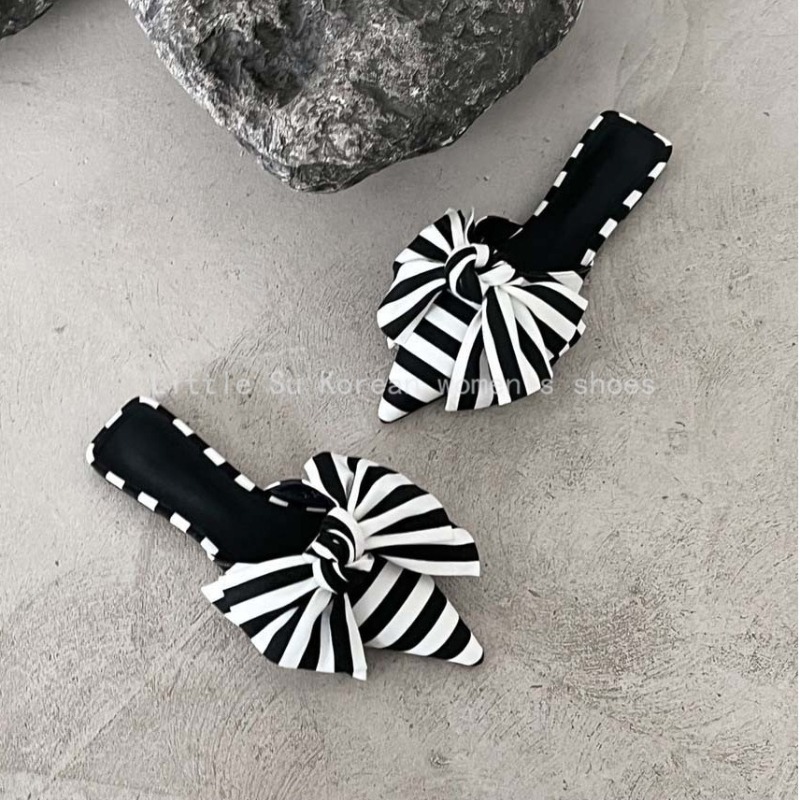 Luxury Designer Bowtie Mule Sh - Satin Bow Tie ulasan dan harga