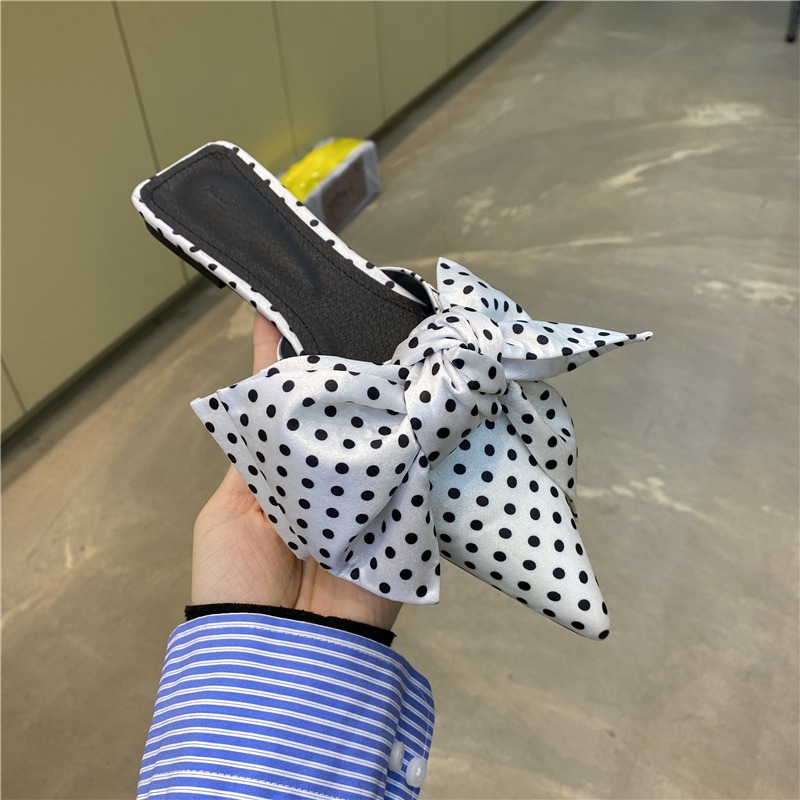 Luxury Designer Bowtie Mule Sh - Satin Bow Tie ulasan dan harga