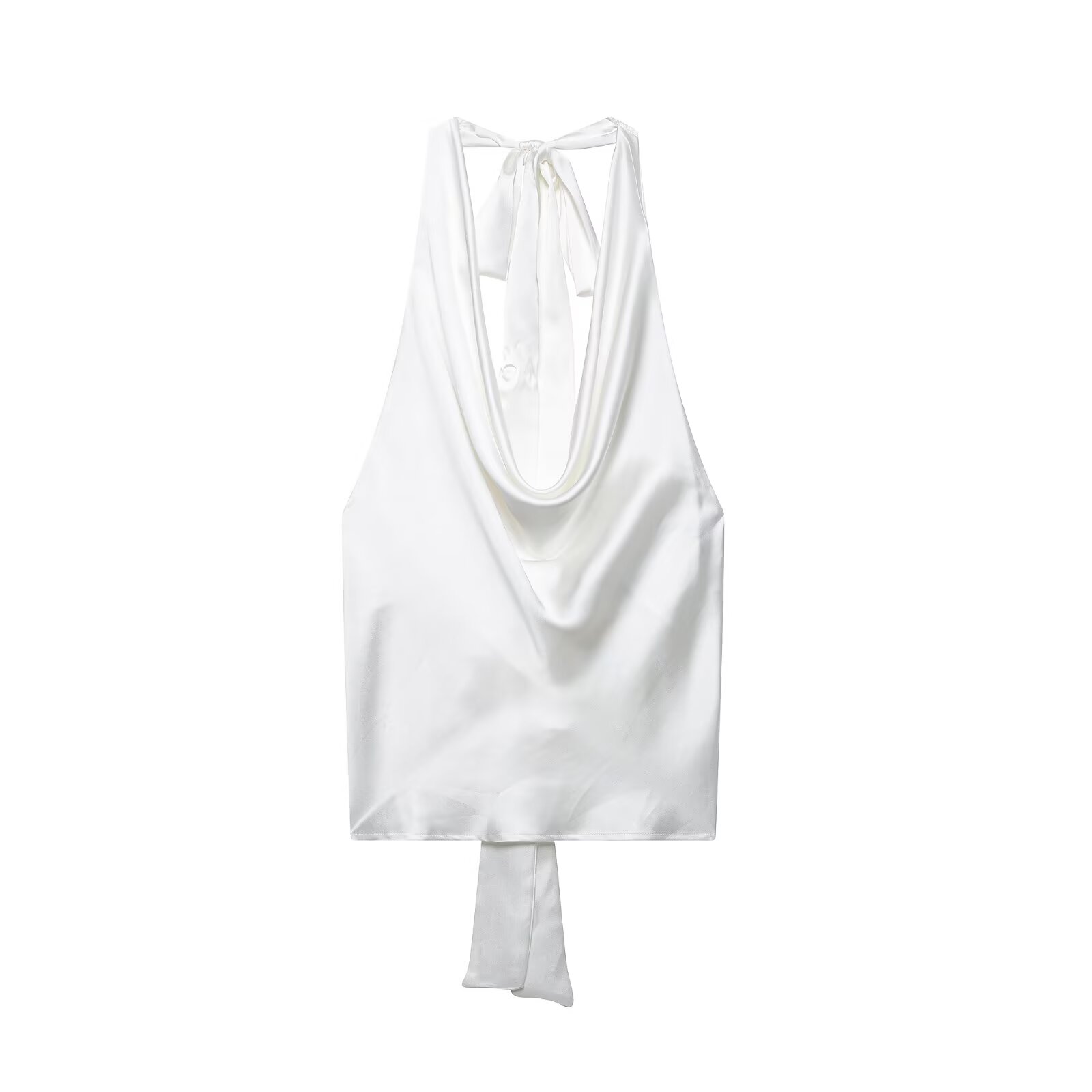 Zevity 2025 Women Sexy Sleevel - Satin Bow Tie ulasan dan harga