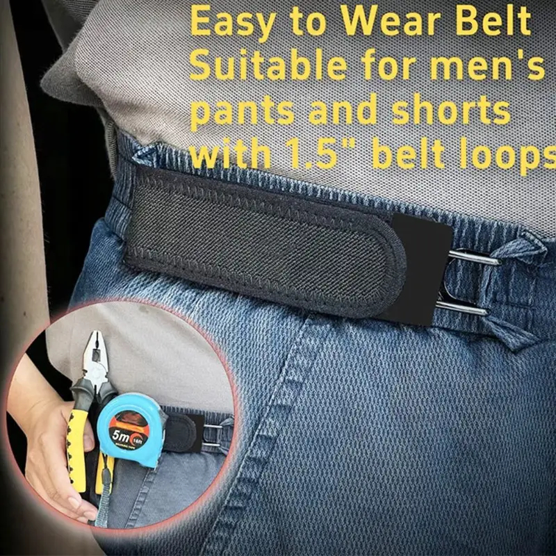 Hot Unisex Buckleless Elastic  - Men'S Formal Wear Belt ulasan dan harga