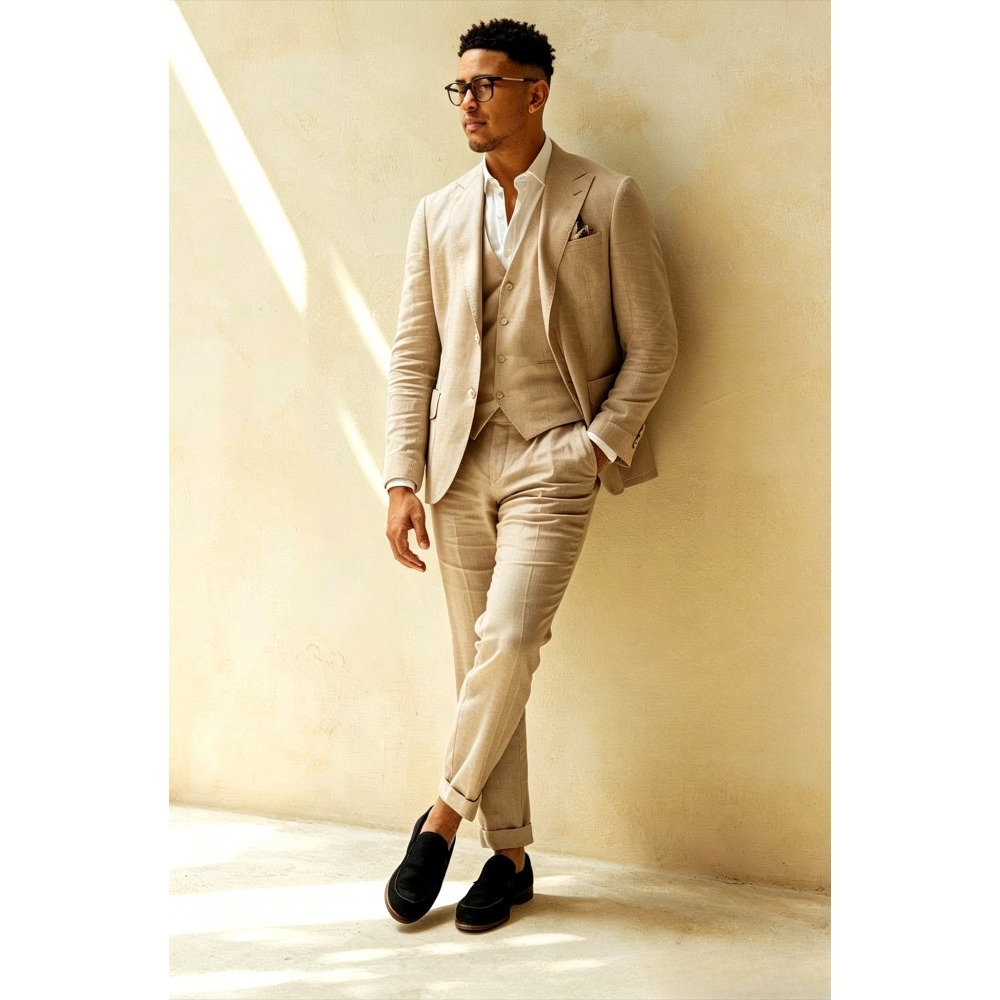 Sage Green Linen Wedding Suits - Men'S Formal Wear No Suit ulasan dan harga