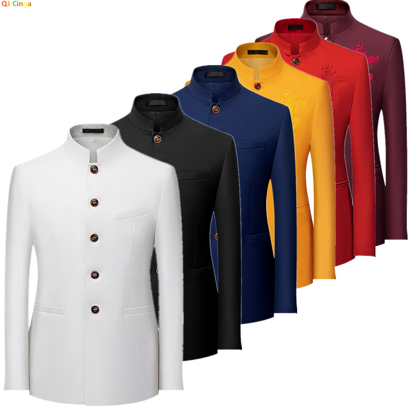 2026 Men's Chinese Style Long  - Asian Men Formal Wear ulasan dan harga