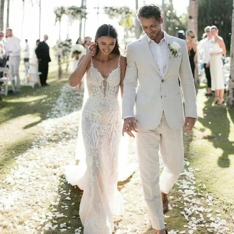 Linen Wedding Tuxedo For Men S - Men'S Formal Wear Attire ulasan dan harga