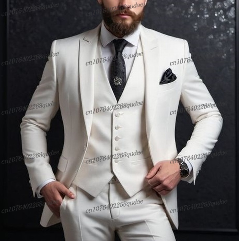 New Navy Blue Formal Men Suit  - Formal Wear Jersey For Men ulasan dan harga