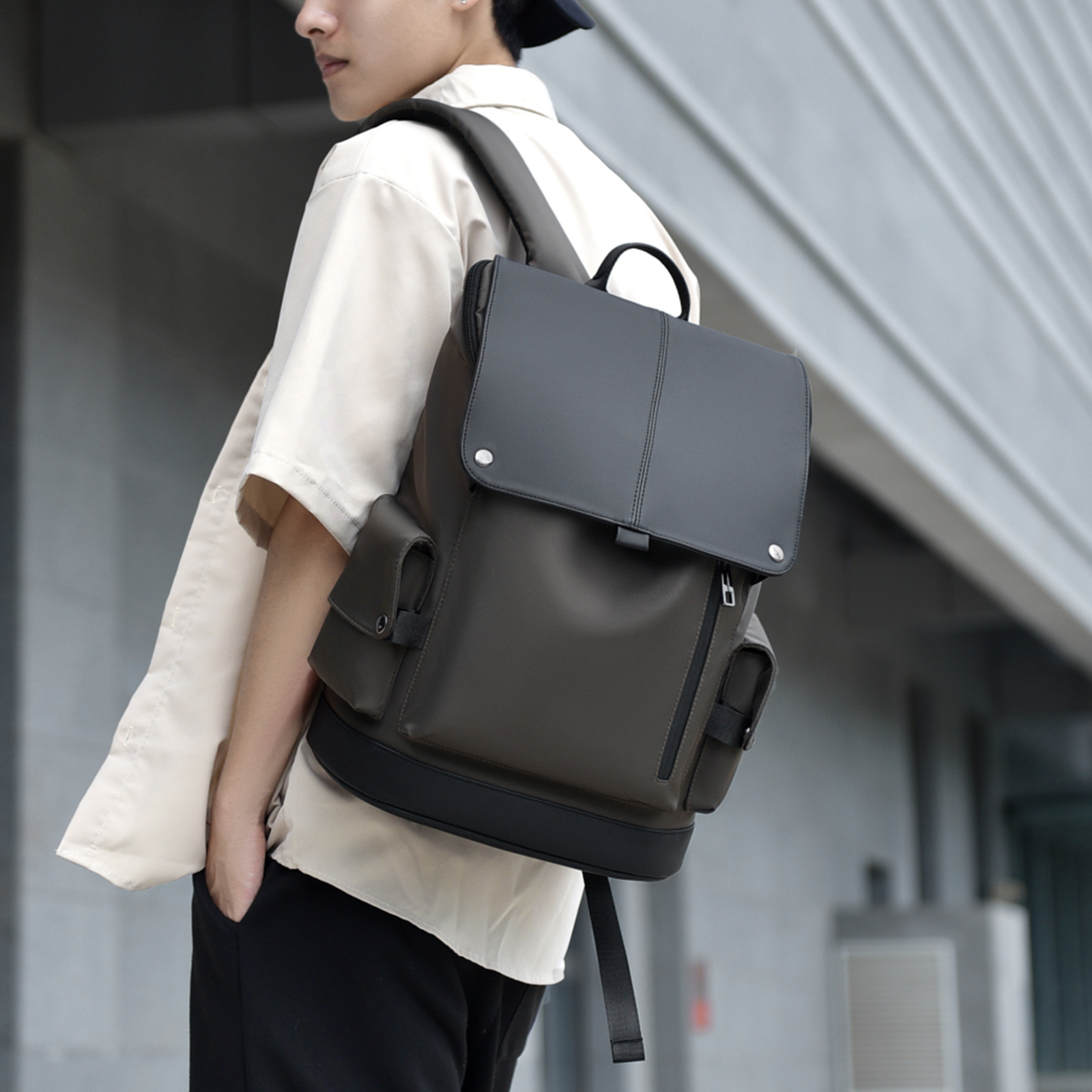15.6in Laptop Backpack Oxford  - Men'S Formal Wear Belt ulasan dan harga