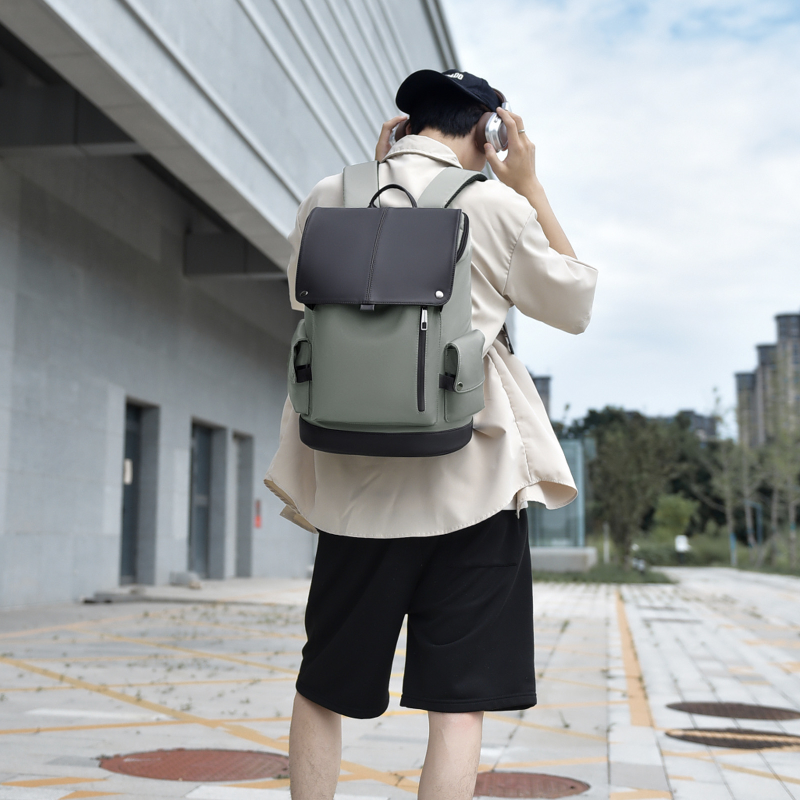 15.6in Laptop Backpack Oxford  - Men'S Formal Wear Belt ulasan dan harga