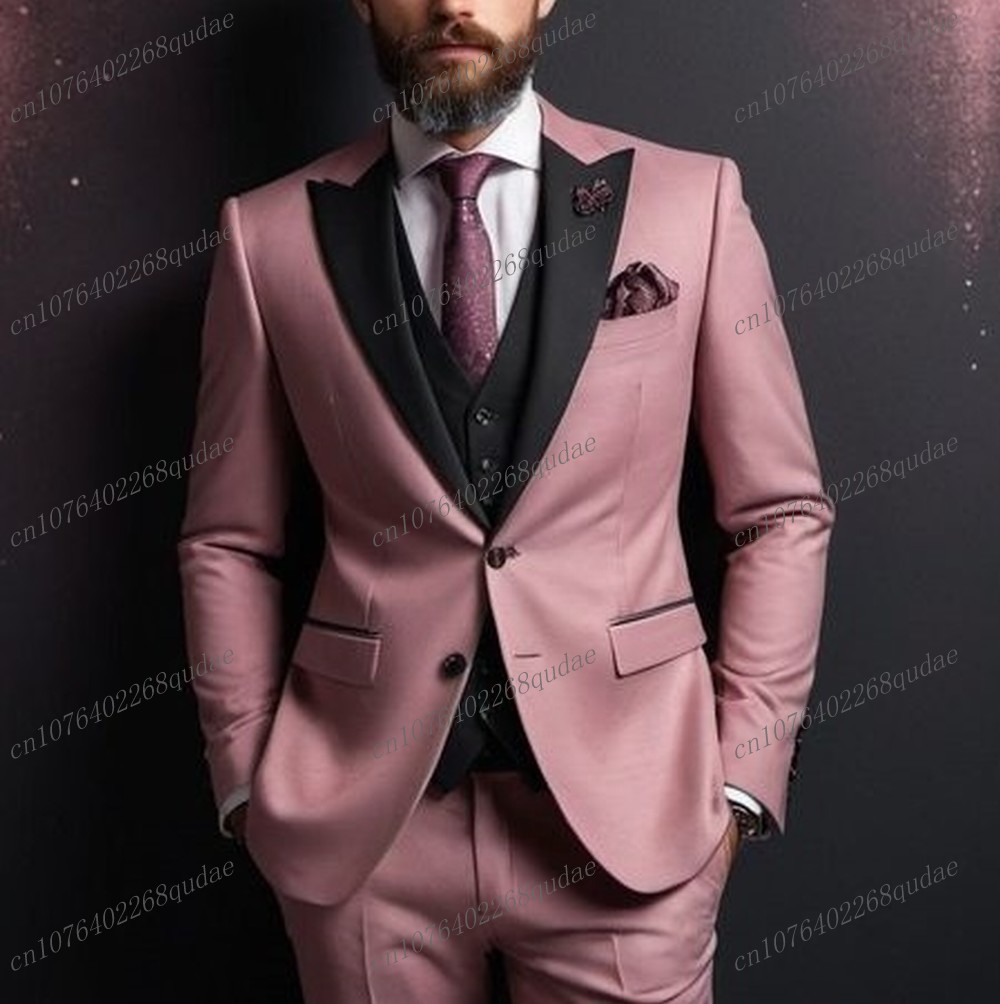 Dark Pink And Black Formal Men - Formal Wear Jersey For Men ulasan dan harga