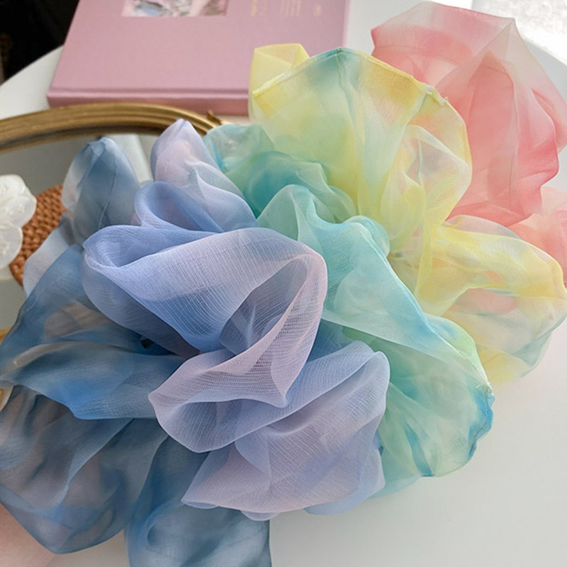 1PC Spring Summer Net Yarn Hai - Satin Bow Tie ulasan dan harga