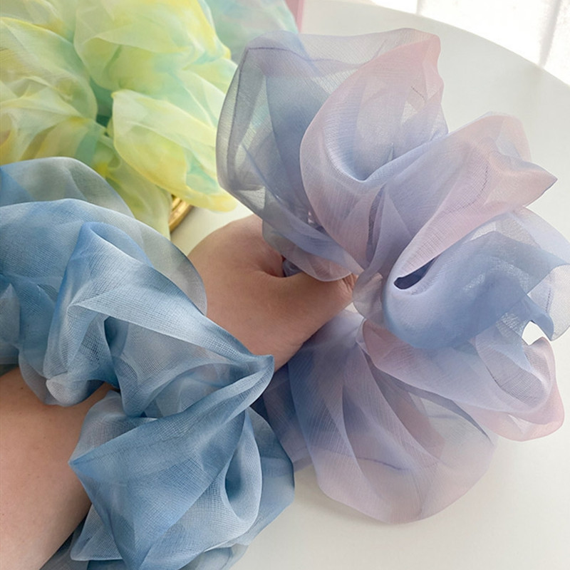 1PC Spring Summer Net Yarn Hai - Satin Bow Tie ulasan dan harga