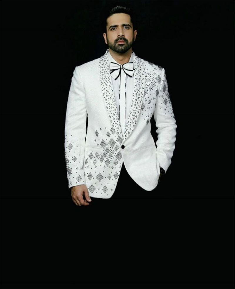 Crystals Men Suit Set 2 Pcs Gr - Formal Wear Jersey For Men ulasan dan harga