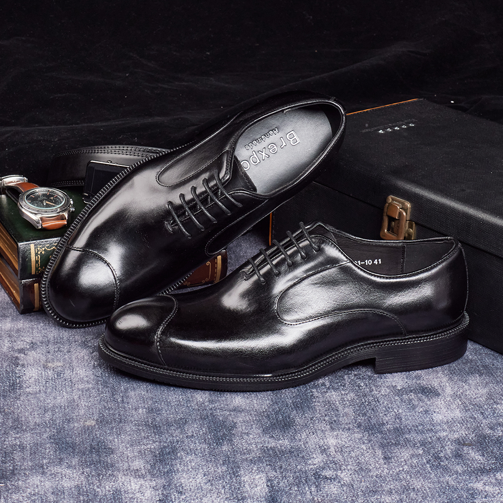 Men's Genuine Cow Leather Oxfo - Young Men Formal Wear ulasan dan harga
