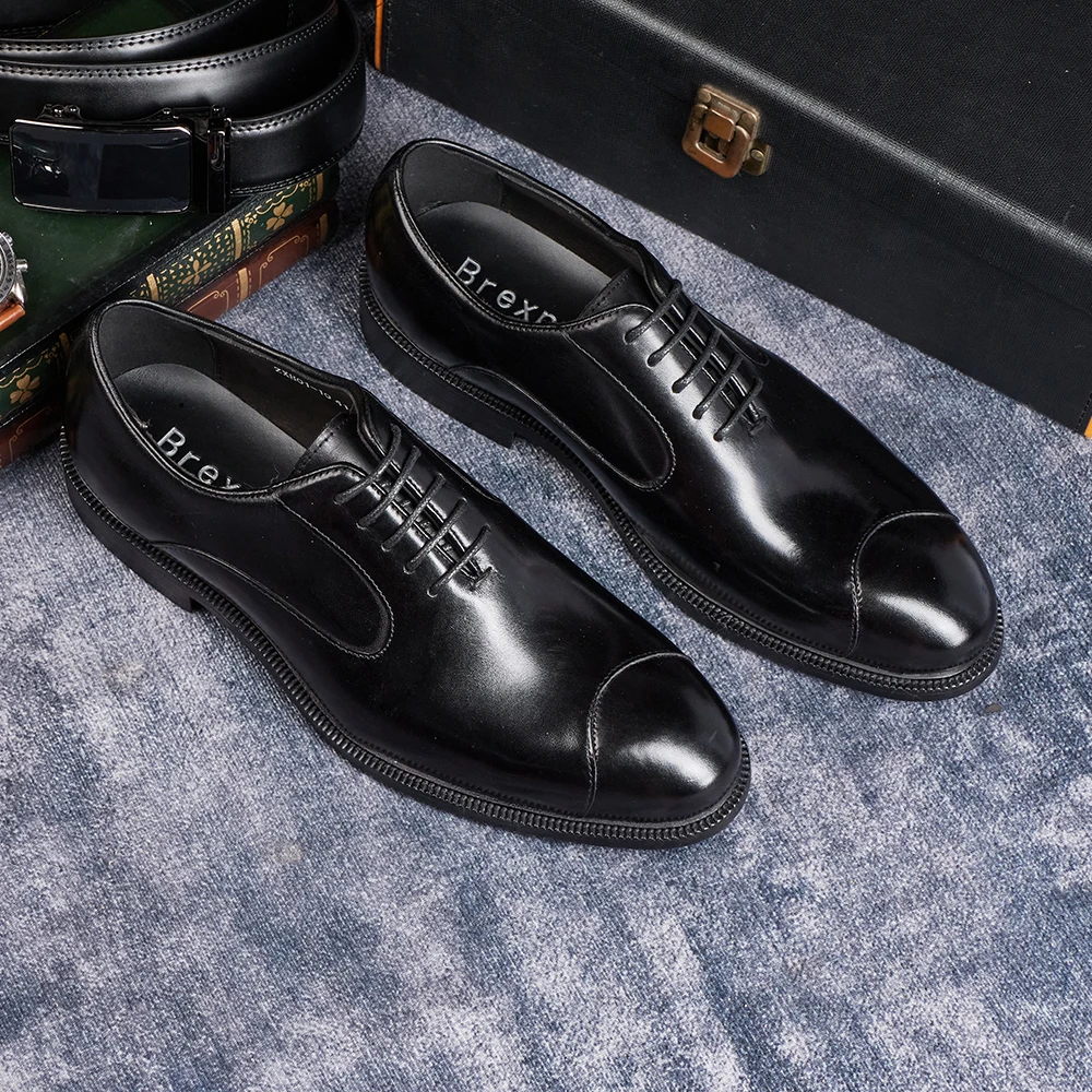 Men's Genuine Cow Leather Oxfo - Young Men Formal Wear ulasan dan harga
