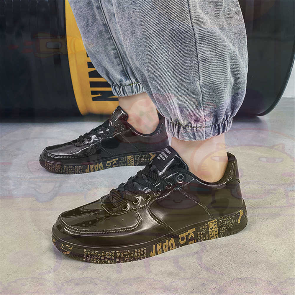 Round Foot Size 45 Sneakers Wh - Asian Men Formal Wear ulasan dan harga