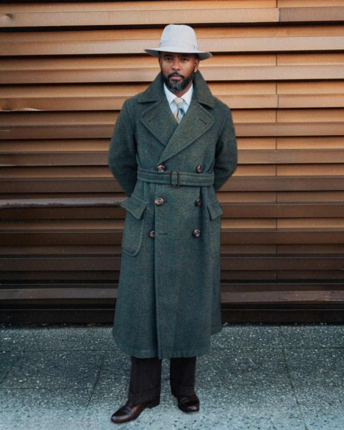 Graceful Men Overcoat 1 Piece  - Men'S Formal Wear Belt ulasan dan harga