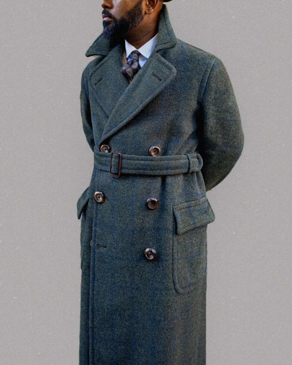 Graceful Men Overcoat 1 Piece  - Men'S Formal Wear Belt ulasan dan harga