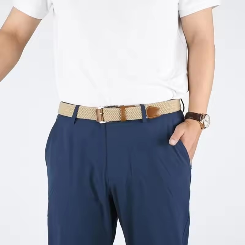 1Pcs New Luxury Men's Elastic  - Men'S Formal Wear Belt ulasan dan harga