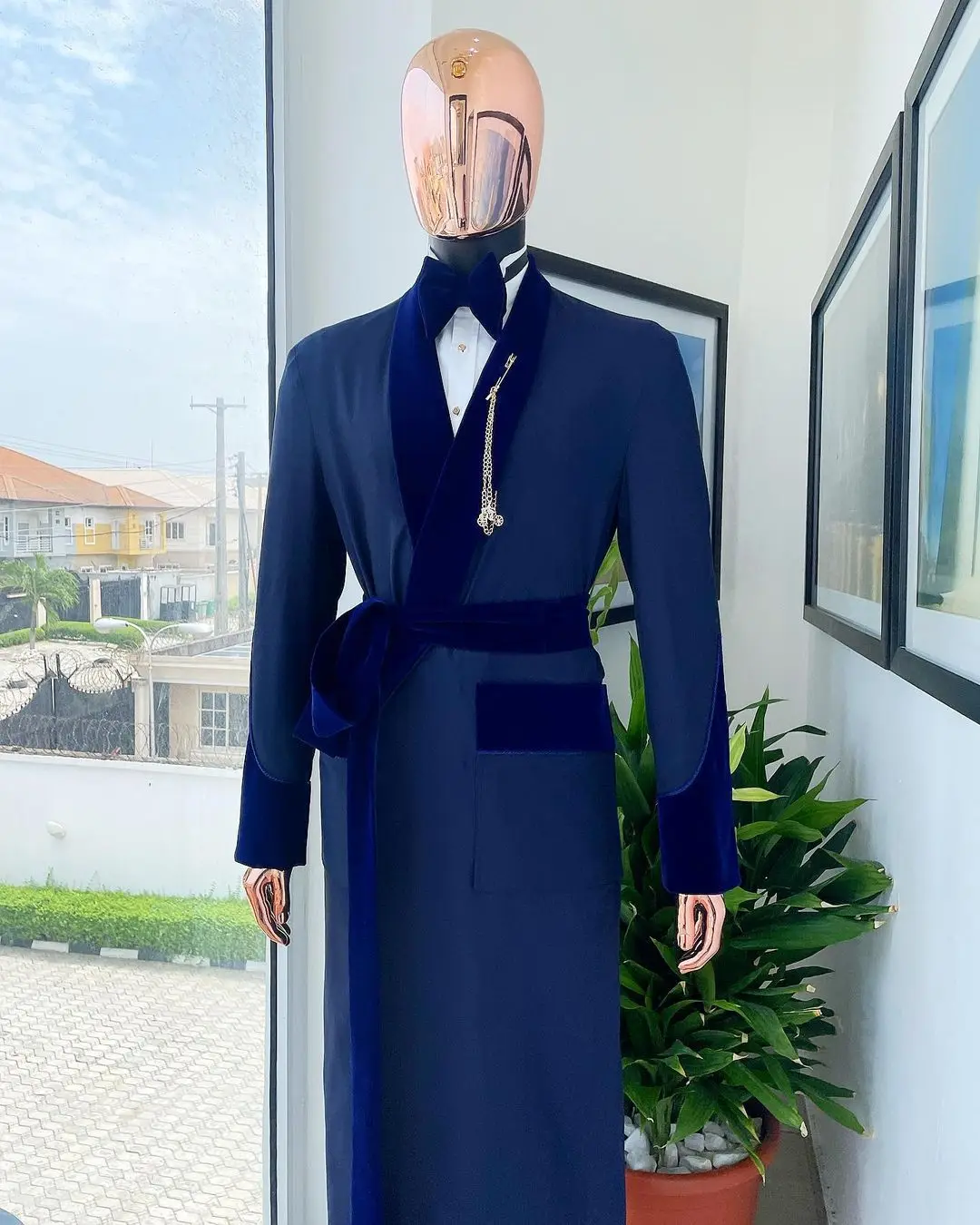 Tailor Made Royal Blue Men Sui - Men'S Formal Wear Belt ulasan dan harga