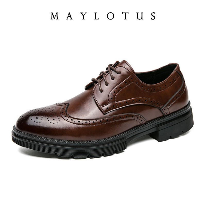 Men Brogue 5/8/10CM Platform H - Men Formal Wear Dress ulasan dan harga