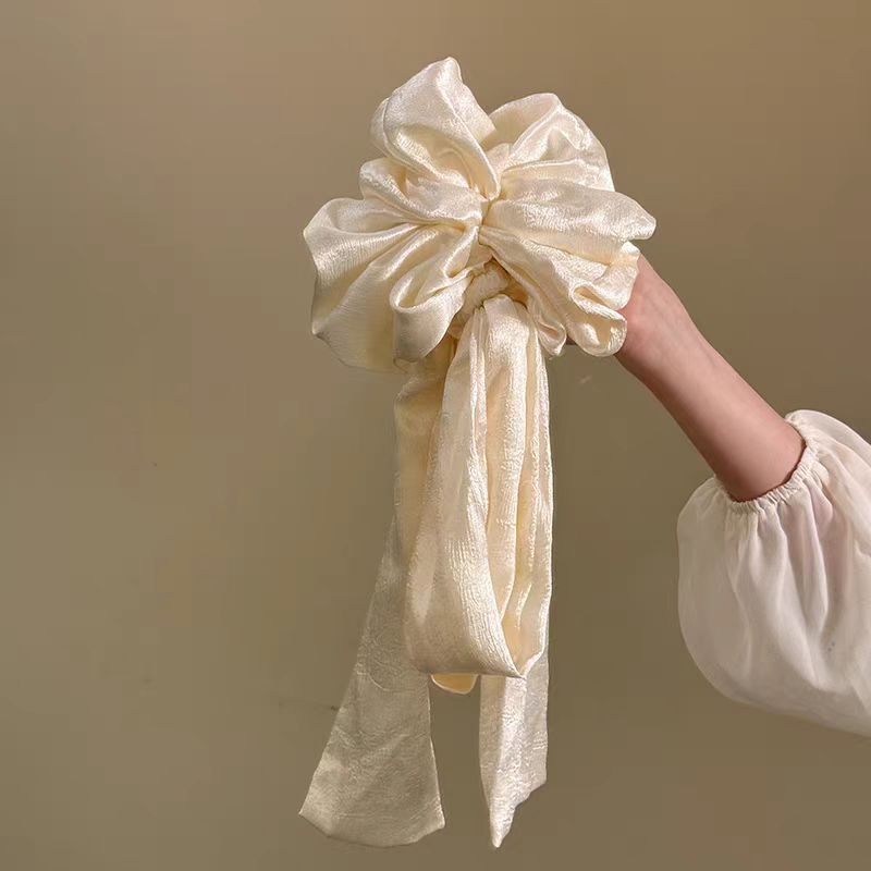 French Vintage Bow Hair Tie Se - Satin Bow Tie ulasan dan harga