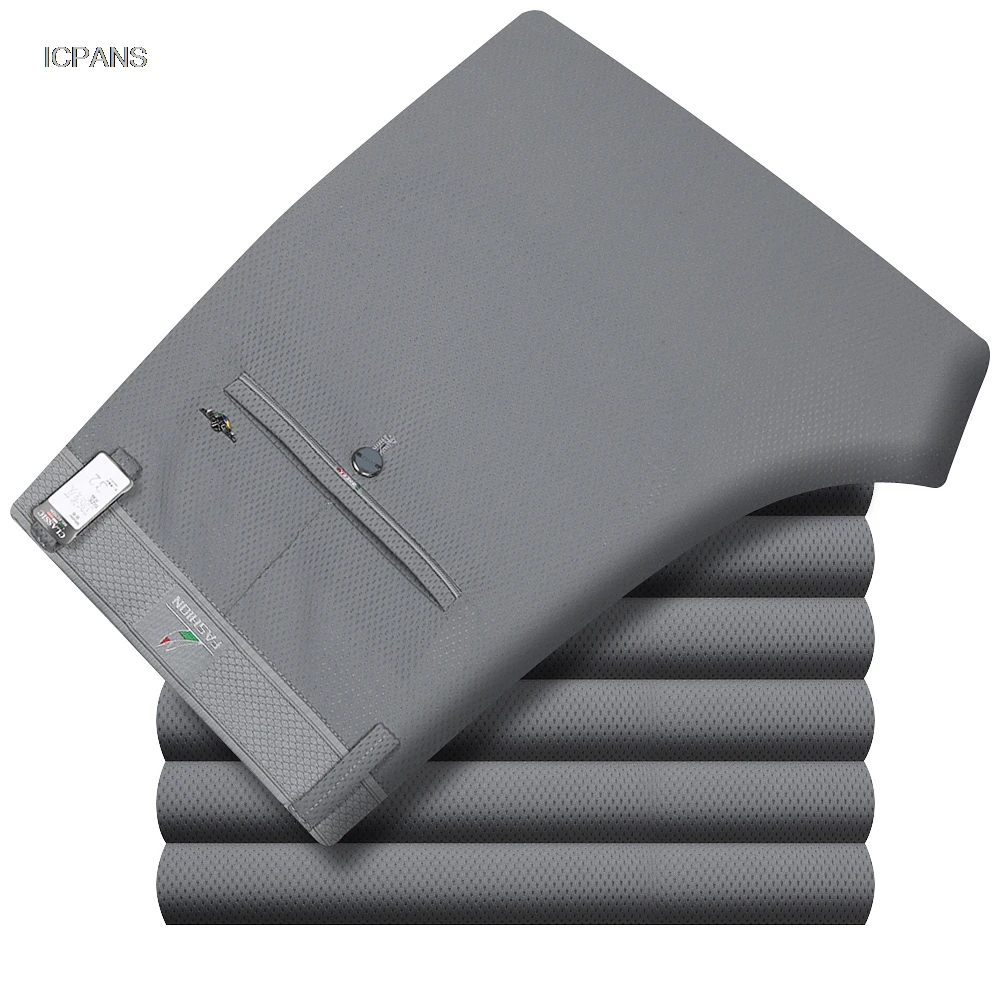 Thin Summer Suit Pants Mens St - Dress Pant Flat Front ulasan dan harga