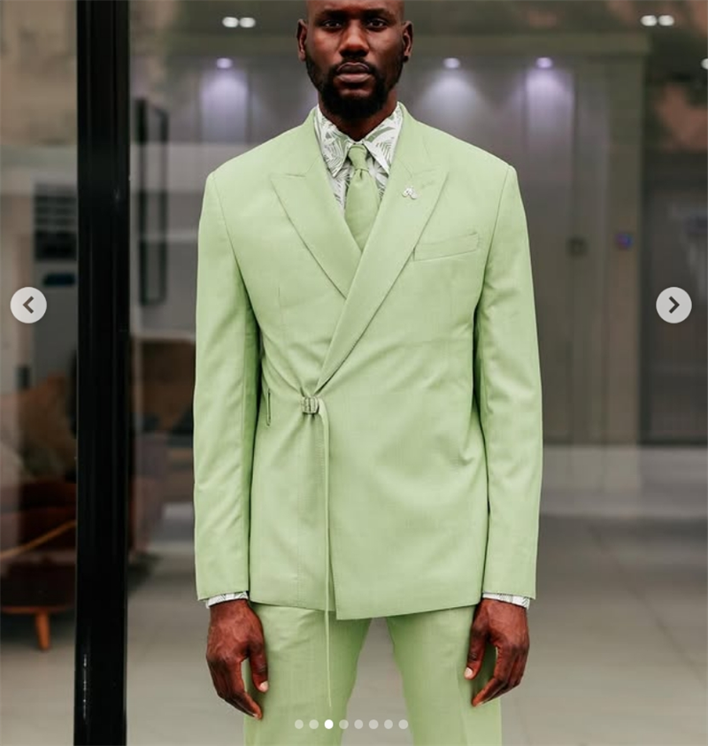Light Green Men Suits Pants Se - Men'S Formal Wear Belt ulasan dan harga