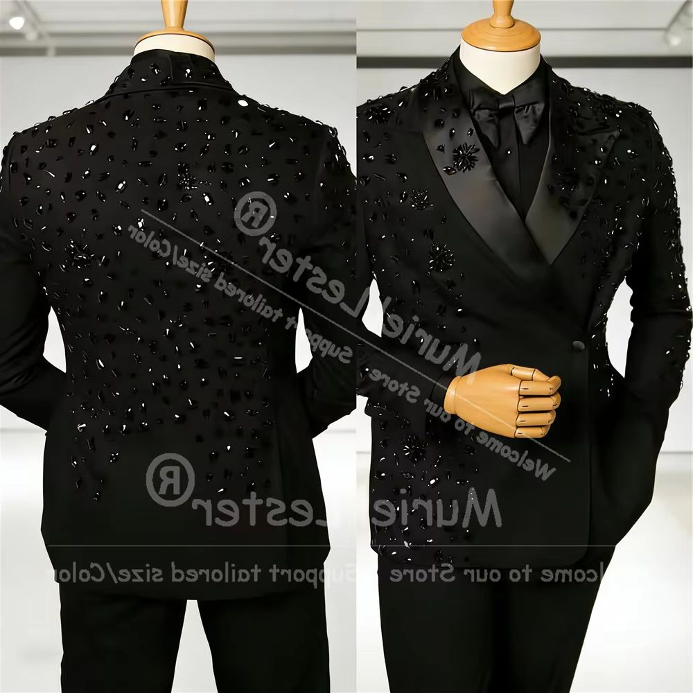 Exclusive Diamond Beaded Suit  - Men'S Formal Wear Attire ulasan dan harga