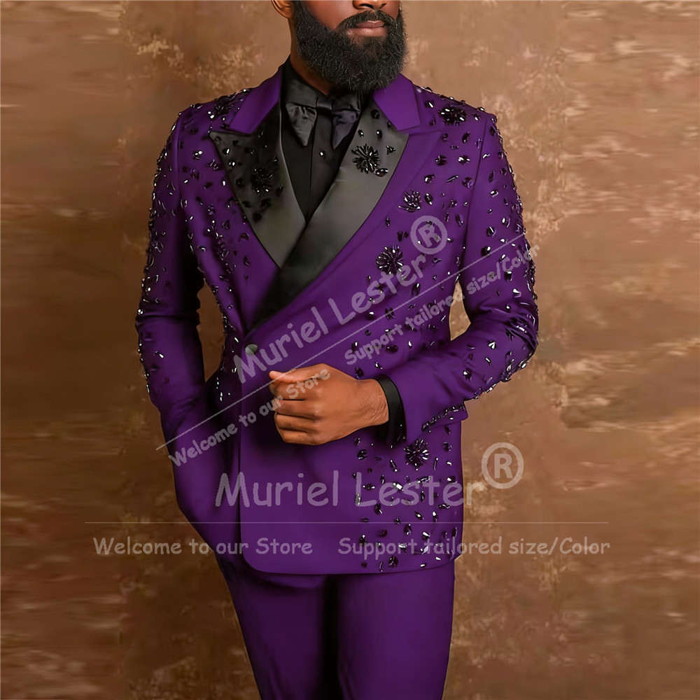 Exclusive Diamond Beaded Suit  - Men'S Formal Wear Attire ulasan dan harga